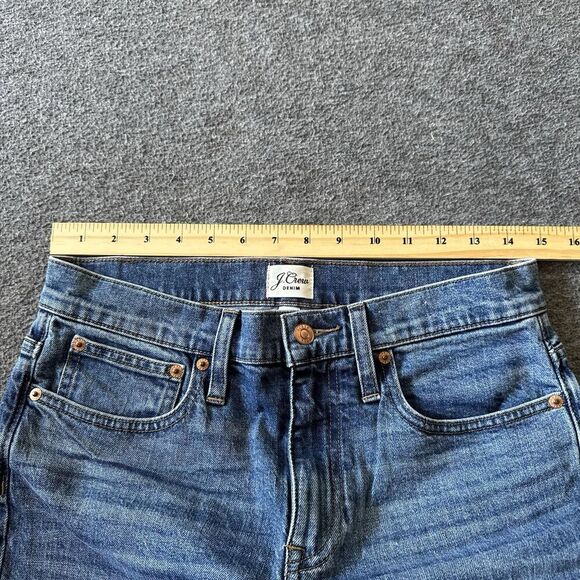 J. Crew Blue Denim Slim Boyfriend Fit Jeans Womens Mid-Rise Casual Size 27 - Picture 7 of 9